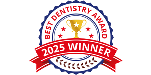Best Dentistry Award 2025 Winner badge